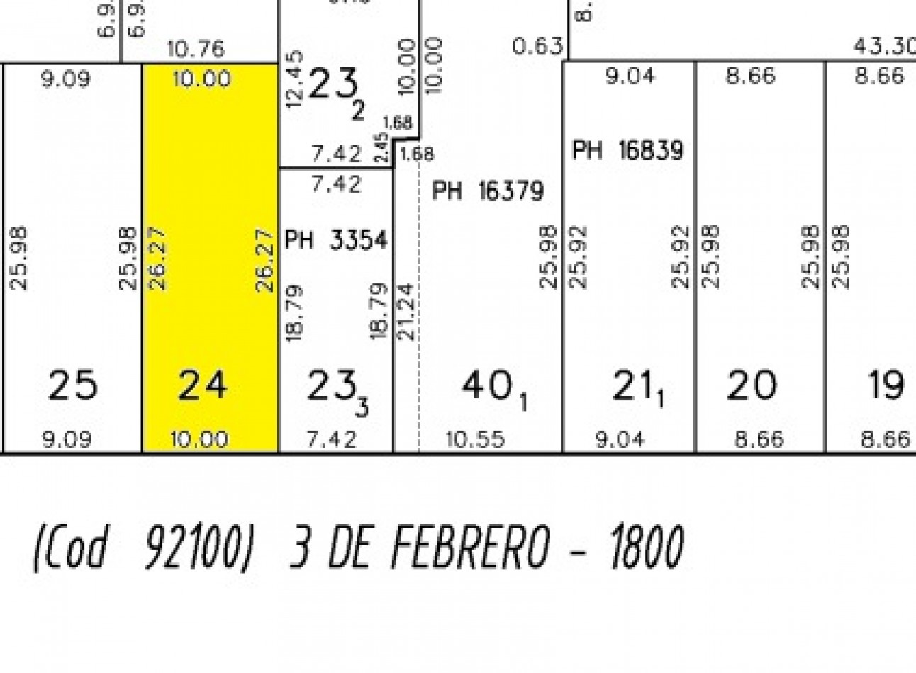 ATENCION CONSTRUCTORAS!! VENTA TERRENO IMPORTANTE ZONA DE LA CIUDAD!  3 DE FEBRERO E ITALIA