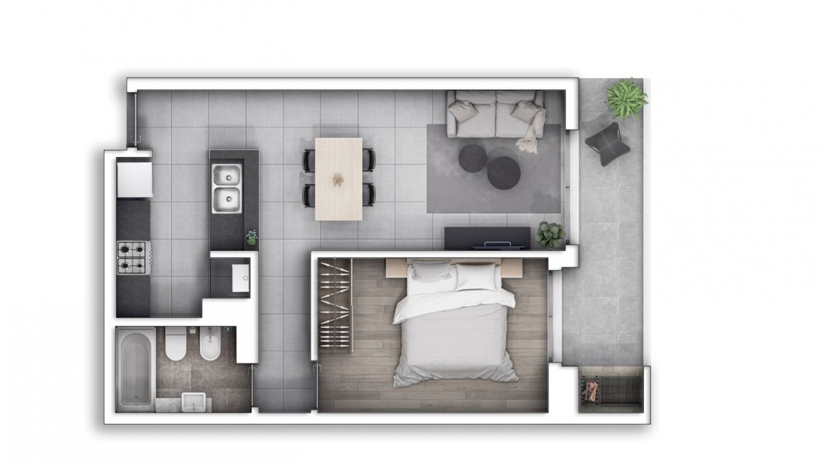 VENTA DEPARTAMENTO DOS DORMITORIOS EN FISHERTON JUAN JOSE PASO Y COLOMBRES