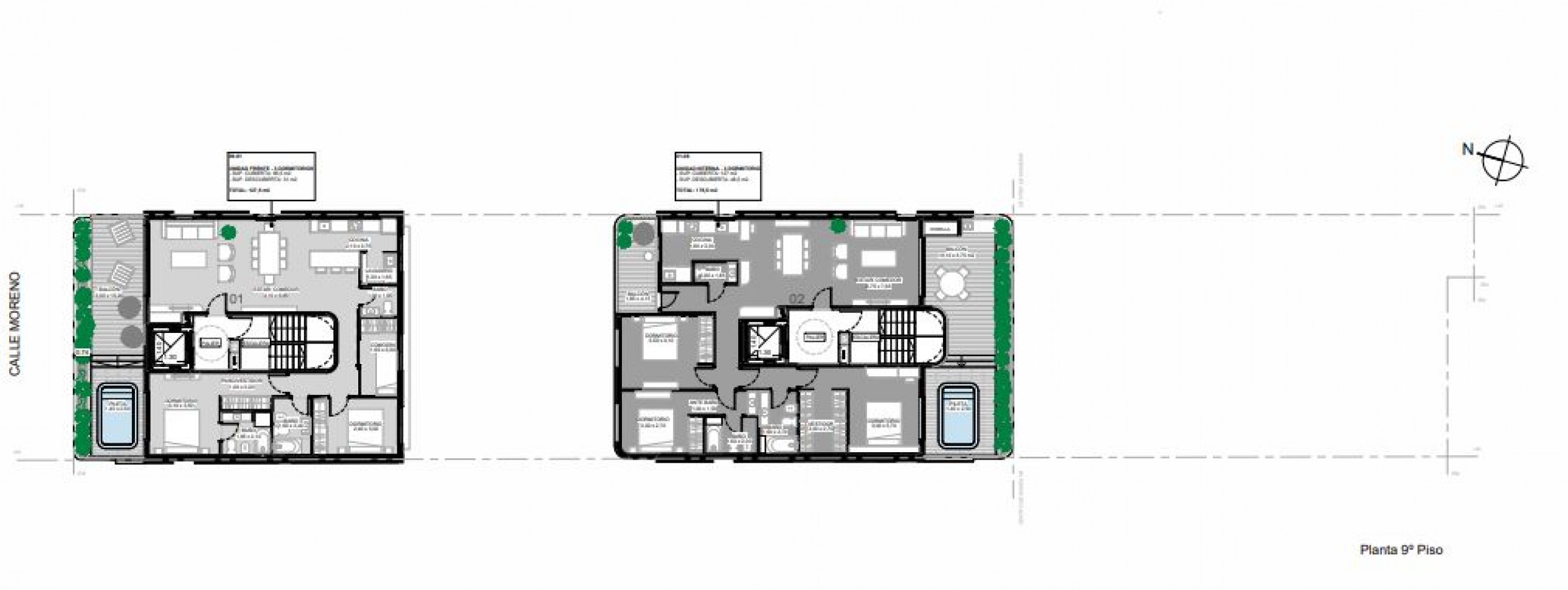 VENTA DEPARTAMENTO TRES DORMITORIOS MORENO Y SAN JUAN PILETA Y PARRILLERO USOS EXCLUSIVO CANJE POR CEREAL  ENTREGA 2028