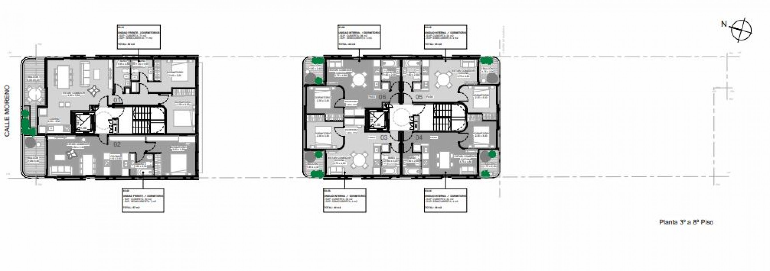 VENTA DEPARTAMENTO TRES DORMITORIOS MORENO Y SAN JUAN PILETA Y PARRILLERO USOS EXCLUSIVO CANJE POR CEREAL  ENTREGA 2028