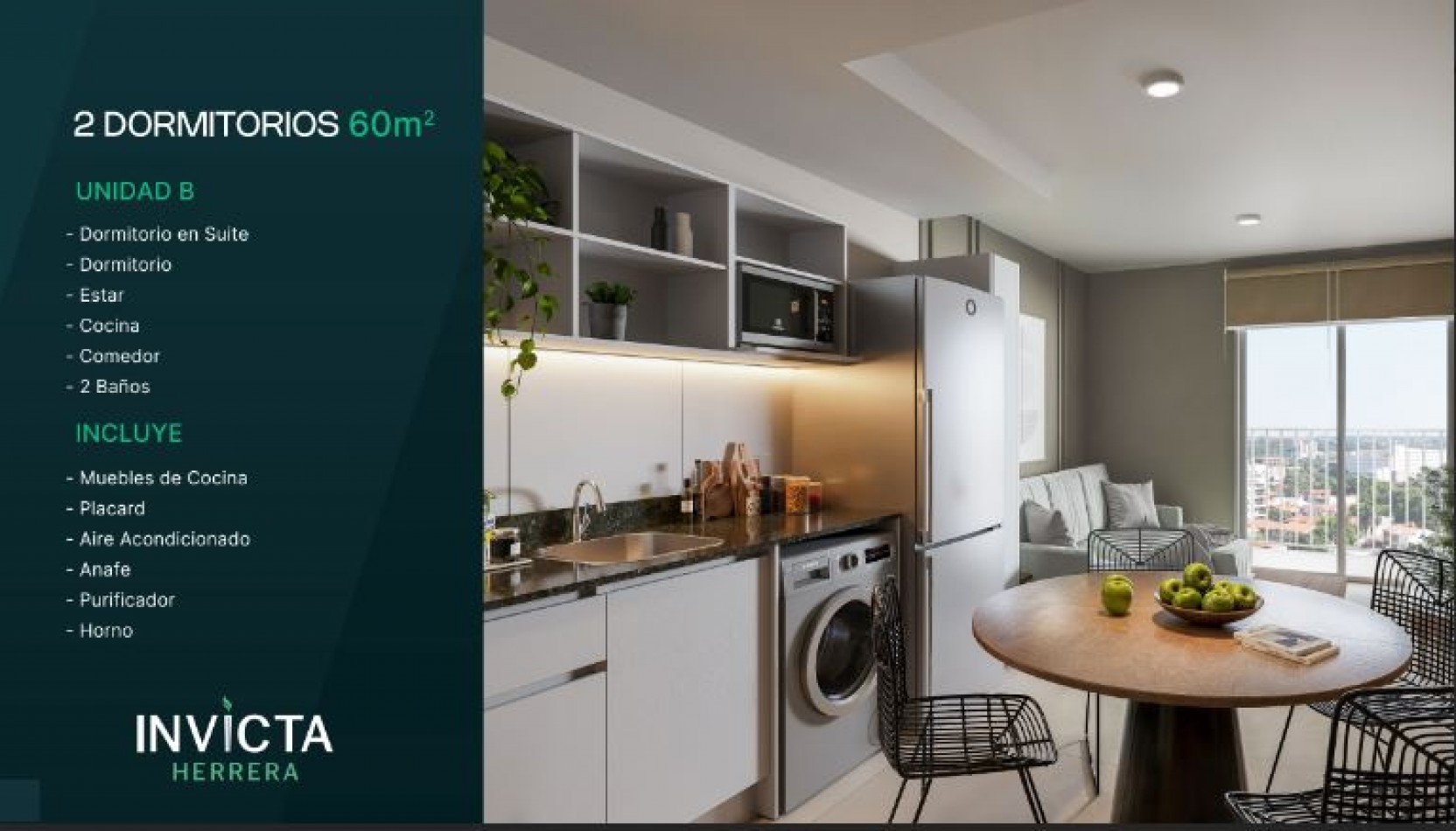 VENTA DEPARTAMENTO DOS DORMITORIOS EN ASUNCION DEL PARAGUAY, RENTA PERMANENTE MENSUAL DE  826 DOLARES