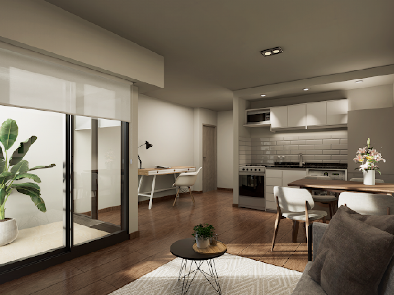 VENTA DEPARTAMENTO UN DORMITORIO AL FRENTE CON BALCON  SAN JUAN Y JUAN MANUEL DE ROSAS  NOVIEMBRE 2026 ENTREGA Y CUOTAS FIJAS EN DOLARES