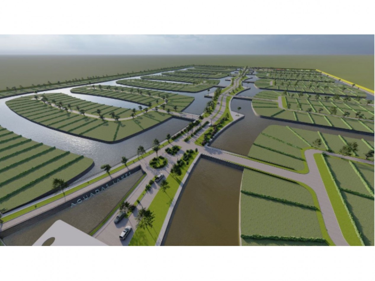 FUNES VENTA  TERRENO AGUADAS LAKE !