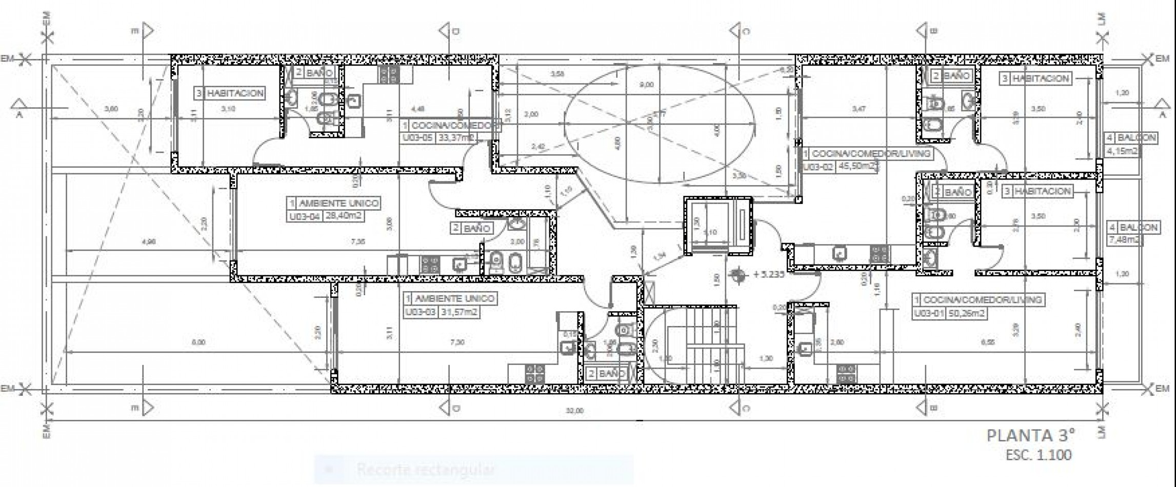 Venta Departamento un dormitorio contrafrente Valparaiso y Cordoba 