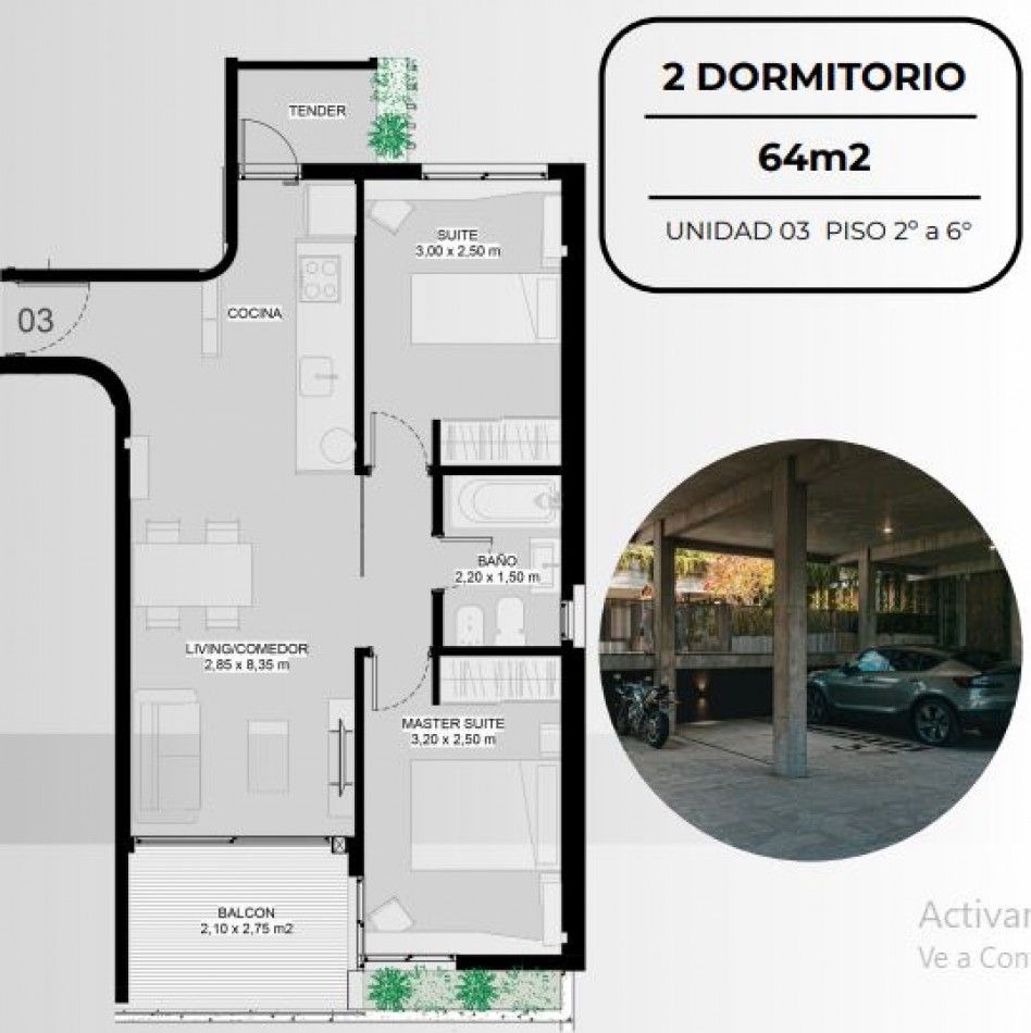 ZONA RIO VENTA DEPARTAMENTO DOS DORMITORIOS MORENO Y CATAMARCA ANTICIPO Y 48 CUOTAS 