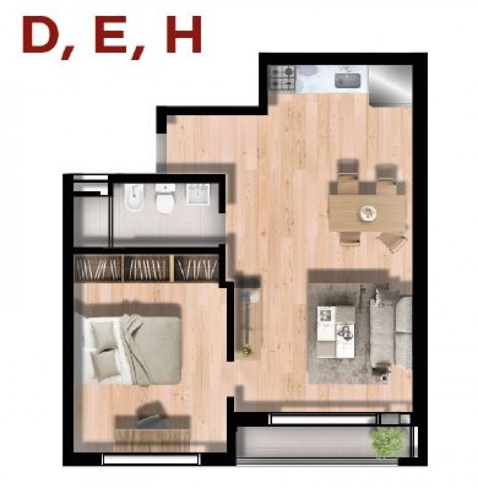 BARRIO MARTIN VENTA DEPARTAMENTO UN DORMITORIO FRENTE INTERNO PISO 8 JUAN MANUEL DE ROSAS Y MENDOZA ESTRENAR